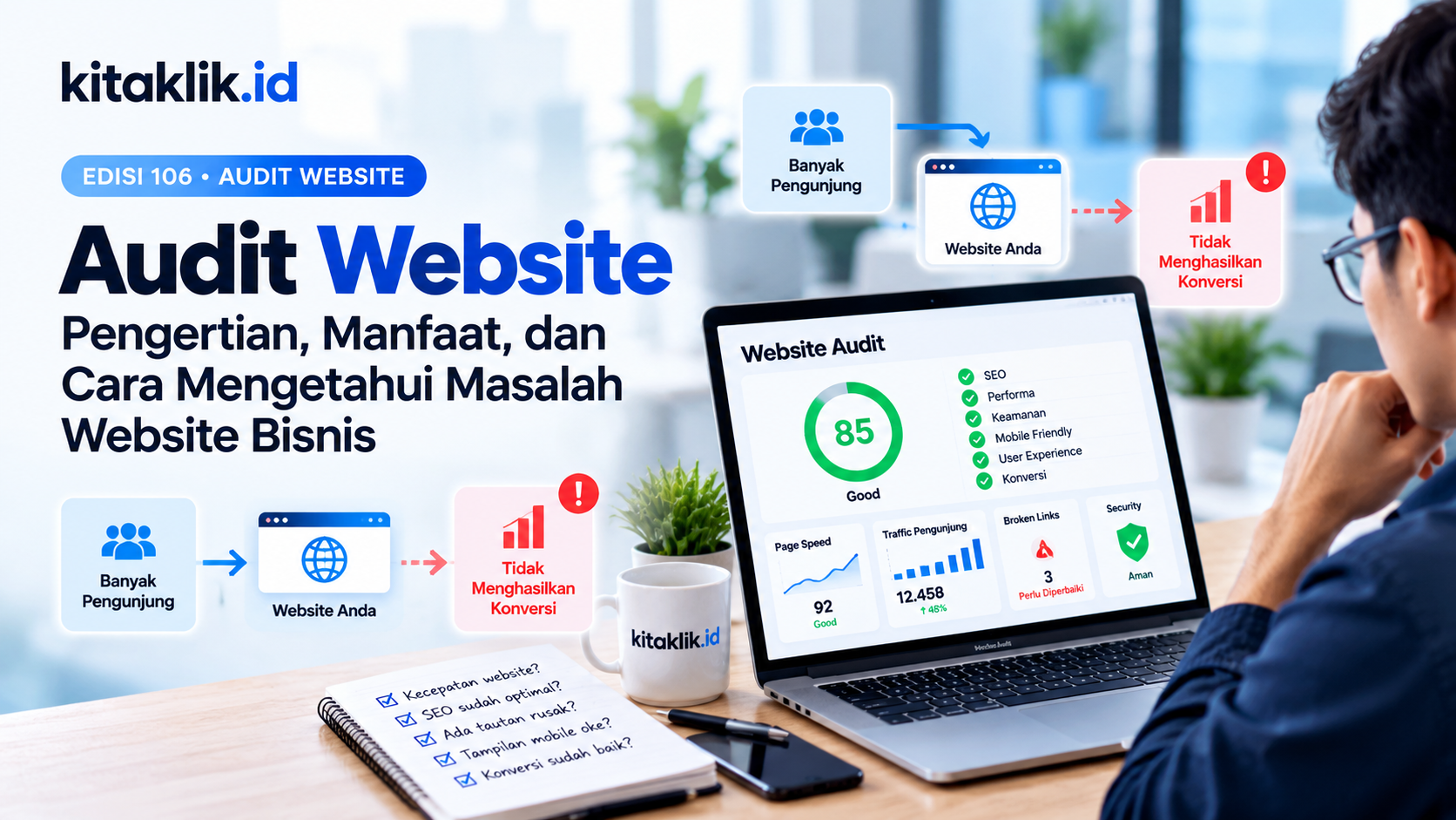 Edisi 106 – Audit Website: Pengertian, Manfaat, dan Cara Mengetahui Masalah Website Bisnis
